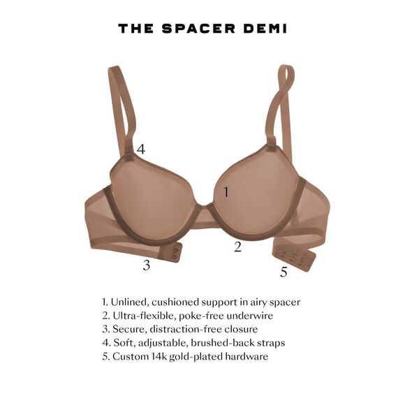 Cuup The Demi Bra Taupe 44E - NWT - Picture 2 of 10